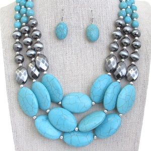Womens Turquoise necklace